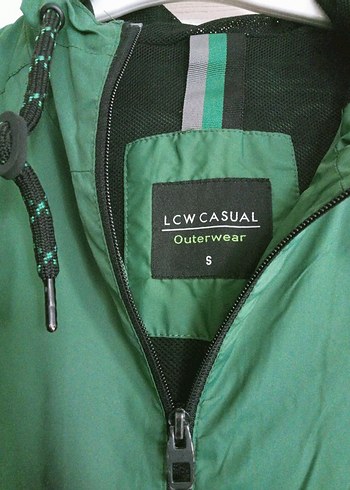 Yeşil Fermuarlı Erkek Yağmurluk - Görsel 2