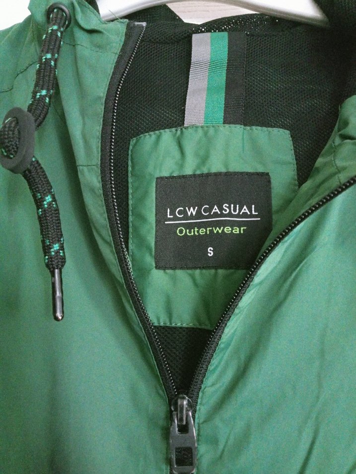 Yeşil Fermuarlı Erkek Yağmurluk - Görsel 2