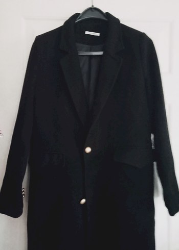 pitti uzun siyah palto kol altından 53 cm - Görsel 2