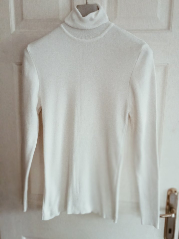 Massimo Carino Erkek Beyaz XXL Kazak - Görsel 3