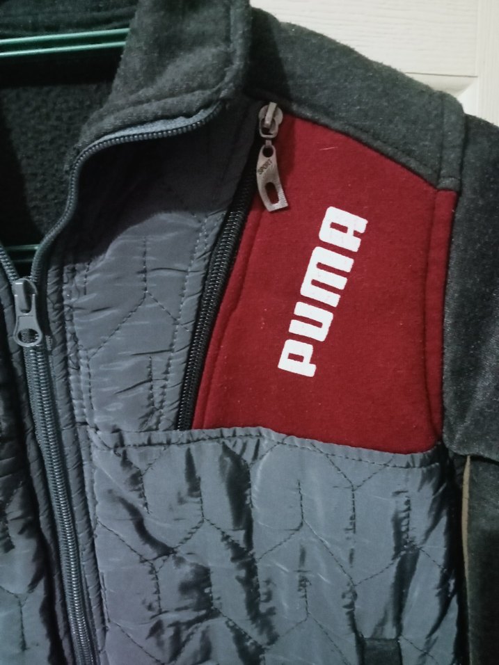 6 7 yaş puma mont hırka cepler fermuarlı erkek çocuk - Görsel 4