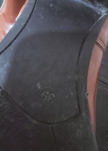 39 numara taba renk  Tokalı bayan bot - Görsel 8