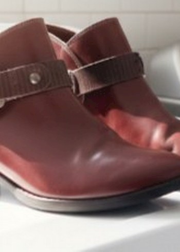 39 numara taba renk  Tokalı bayan bot - Görsel 9