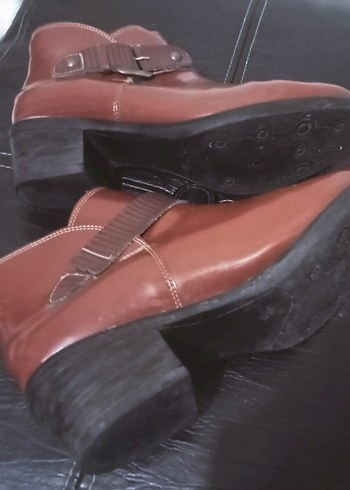 39 numara taba renk  Tokalı bayan bot - Görsel 6