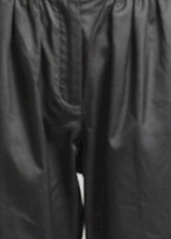 miss sixty M beden siyah deri görünümlü havuç pantolon - Görsel 6