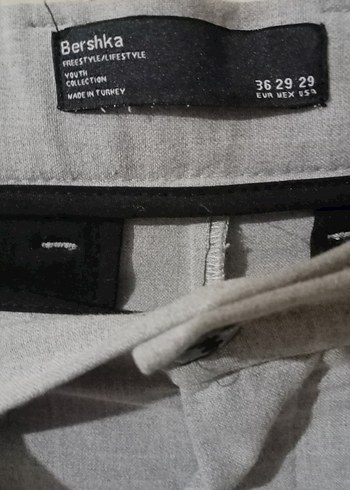 Bershka 36 38 beden bel 41 boy 93 cm pilesiz erkek pantolon - Görsel 5