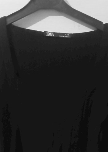 zara S ve M beden prenses kol triko kare yaka bluz - Görsel 4