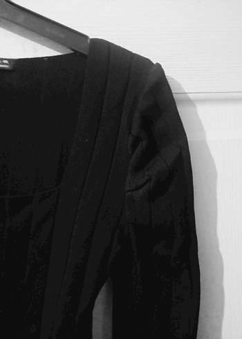 zara S ve M beden prenses kol triko kare yaka bluz - Görsel 8