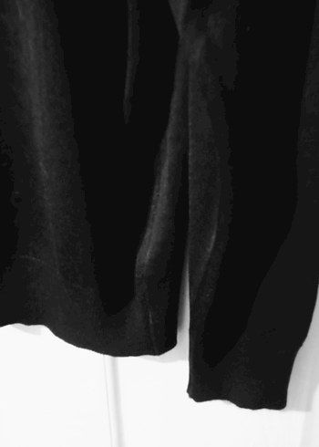 Gülenay XXL erkek yarım balıkçı yaka siyah yün kazak - Görsel 3