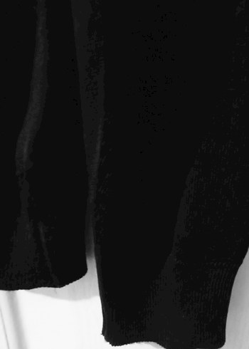 Gülenay XXL erkek yarım balıkçı yaka siyah yün kazak - Görsel 6