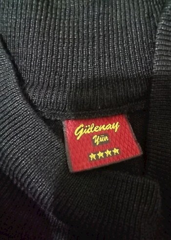 Gülenay XXL erkek yarım balıkçı yaka siyah yün kazak - Görsel 2