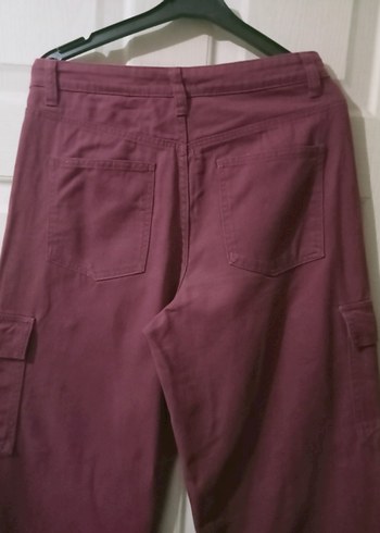 H&M Gül kurusu M ve L beden salaş kesim palazzo kargo pantolon - Görsel 6