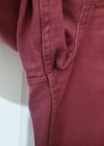 H&M Gül kurusu M ve L beden salaş kesim palazzo kargo pantolon - Görsel 5