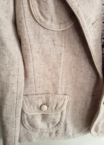 RETRO XS ve S beden blazer ceket kemer üstü boy - Görsel 4