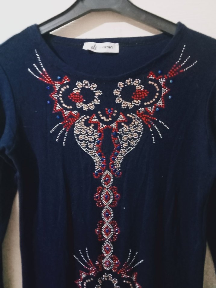 koton S ve M beden taş detaylı ttiko kazak - Görsel 3