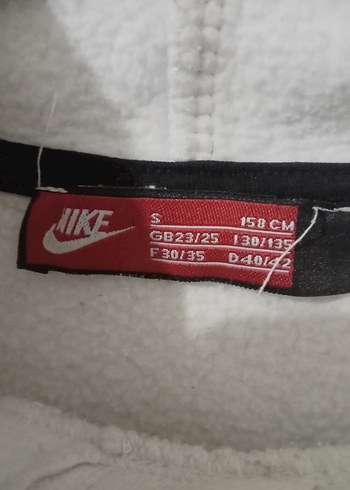 Nike S ve M beden kapşonlu polar sweatshirt - Görsel 2