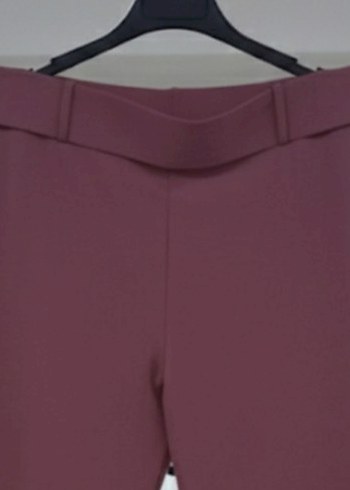 DeFacto Xl kemerli cepli esnek gül kurusu pantolon  - Görsel 3