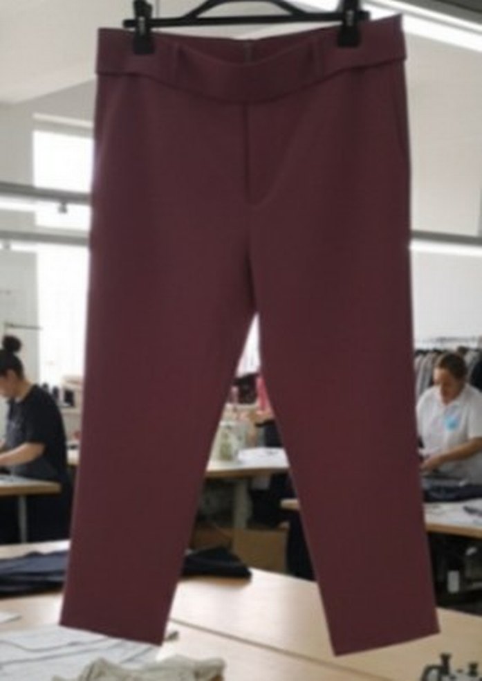 DeFacto Xl kemerli cepli esnek gül kurusu pantolon  - Görsel 2