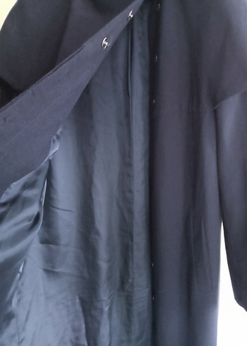 ARMAĞAN 42 beden pelerin pardesü yandan çıtçıtlı cepli astarlı - Görsel 3