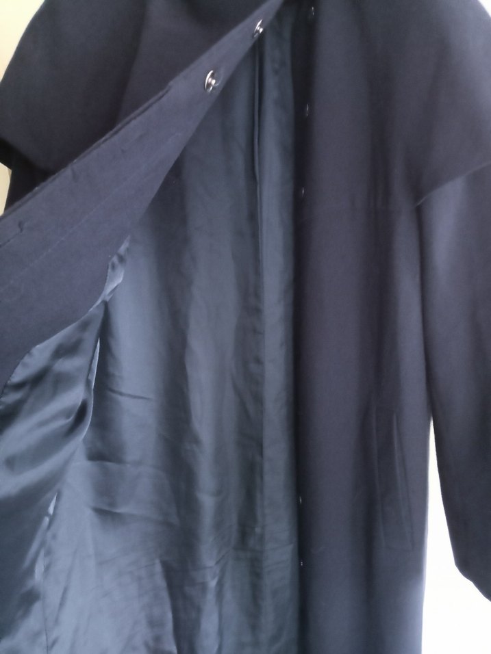 ARMAĞAN 42 beden pelerin pardesü yandan çıtçıtlı cepli astarlı - Görsel 3