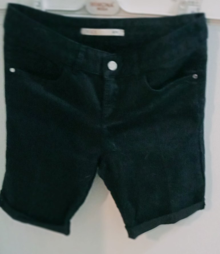 yüksek bel likralı  bayan şort l - Görsel 3