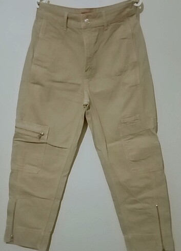  Kastro jeans Kargo pantolon ayrıca fermuar detaylı paçalar 