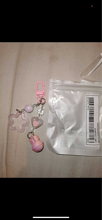 Pembe coquette anahtarlık
