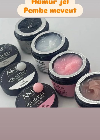 Pastel Pembe Hamur Jel Oje