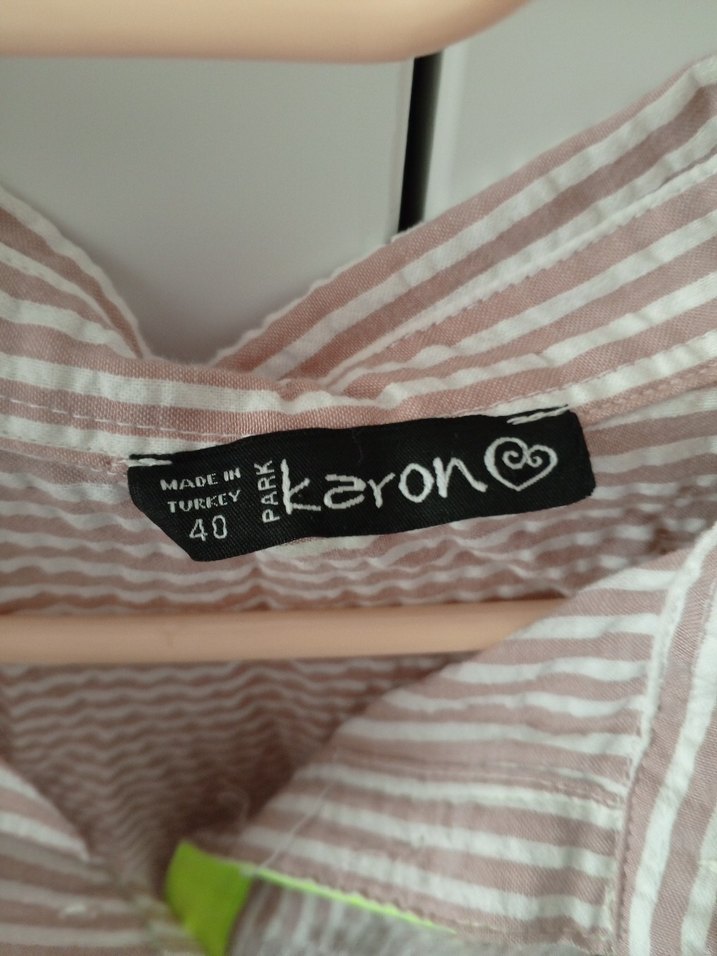 Bej Pilili Uzun Kollu Keten Kadın Gömlek - Görsel 3