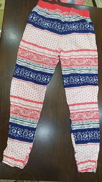 11-12 Yaş Beden çeşitli Renk Kız çocuk pantalon