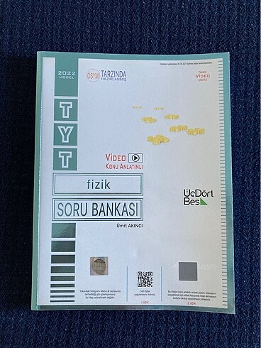 Üç Dört Beş yayınları tyt fizik soru bankası