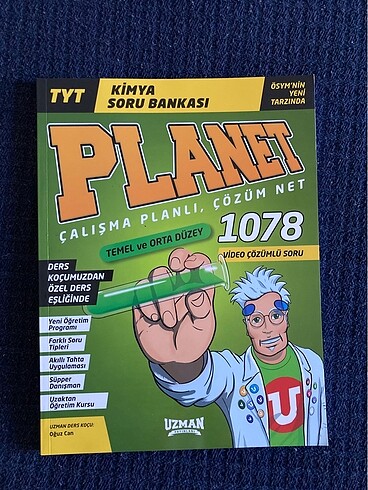 Uzman yayınları planet tyt kimya soru bankası
