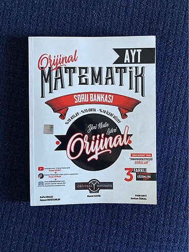 Orijinal matematik ayt soru bankası