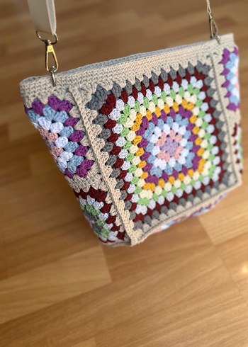 Örgü Bohem Kadın Çanta - Görsel 3