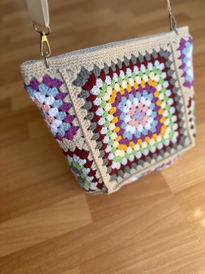 Örgü Bohem Kadın Çanta - Görsel 3