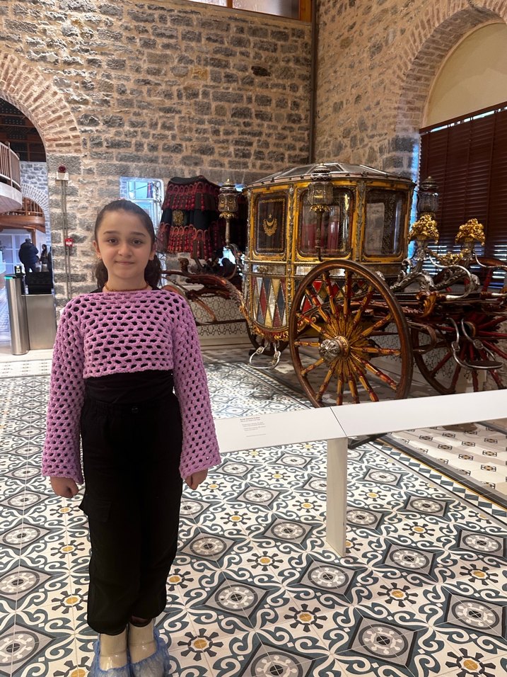 Mor Örgü Kadın Triko Crop Kazak - Görsel 3