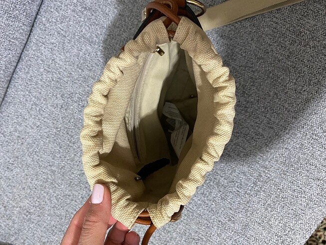Stradivarius Taba deri çanta