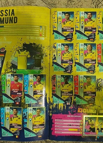  Beden Renk panini topps ucl 22-23 sticker 559 tane sticker yapıştırılmış