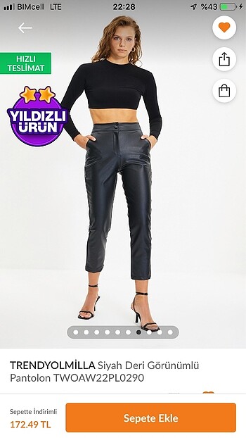 TRENDYOL MİLLA DERİ PANTOLON