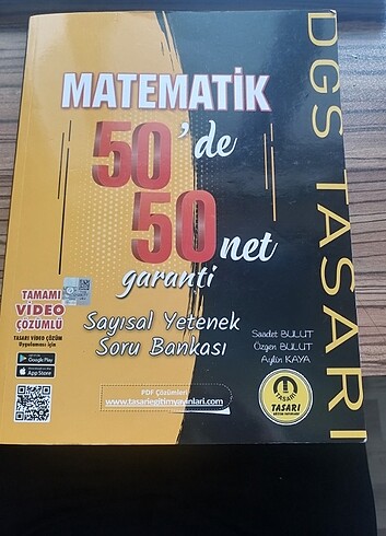 Tasarı yayınları matematik 50 de 50 kitabı 
