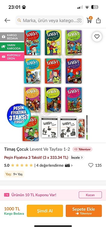 Beden Renk Levent serisi okuma kitabı