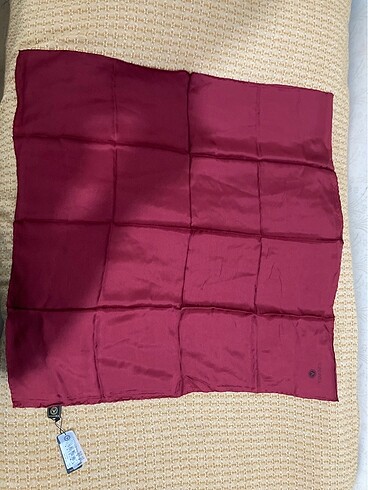 Vakko bordo twill ipek eşarp