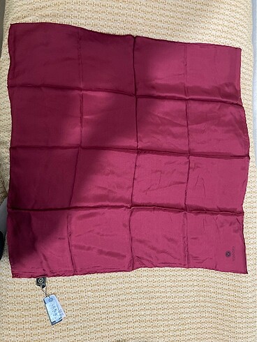 Beden bordo twill ipek eşarp