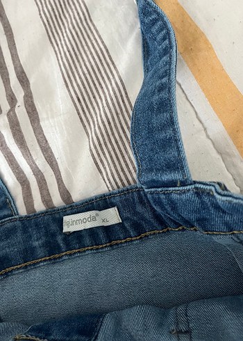 xl Beden Düğmeli Uzun Kot Kadın Tulum