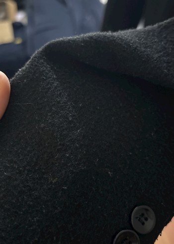 Düğmeli Siyah Erkek kale kaban - Görsel 3