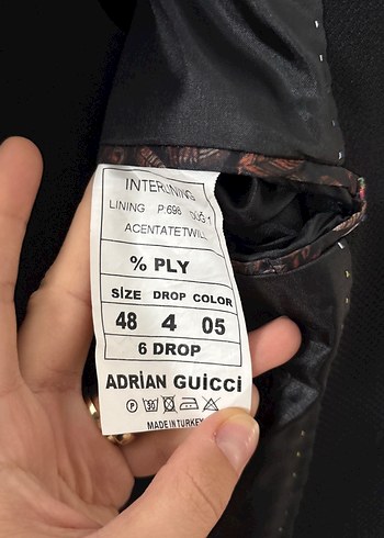 Erkek Siyah Düğmeli Ofis Takım Elbise - Görsel 2