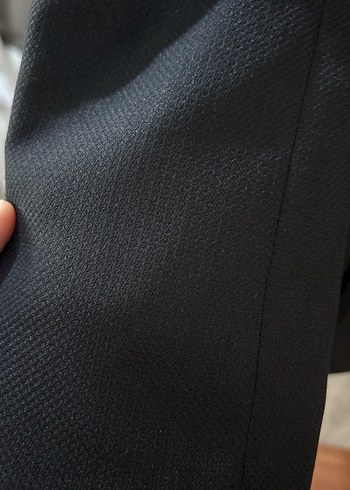 Erkek Siyah Düğmeli Ofis Takım Elbise - Görsel 6