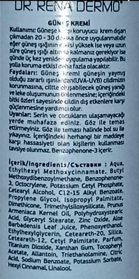 Dr. Rena Dermo SPF 50+ Güneş Kremi - Görsel 3