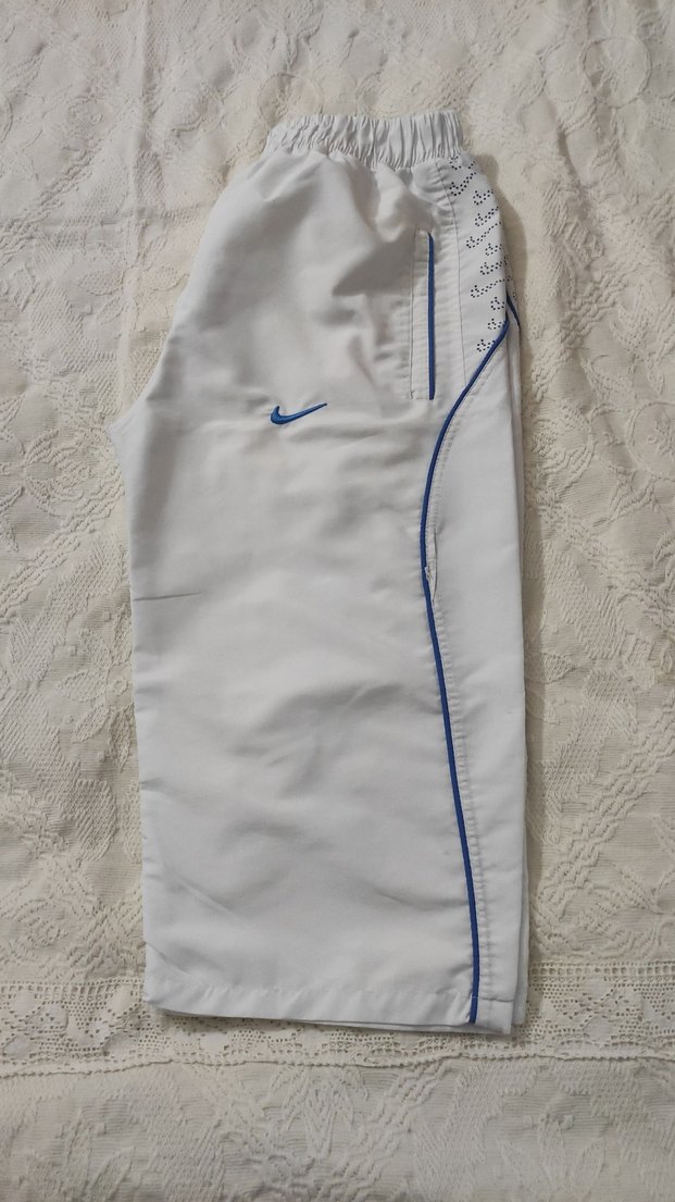 Beyaz Erkek  Rahat Kesim Eşofman Altı kapri - Görsel 3