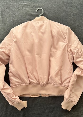 xs Beden pembe Renk Pull & Bear Pembe Kadın Bomber Ceket